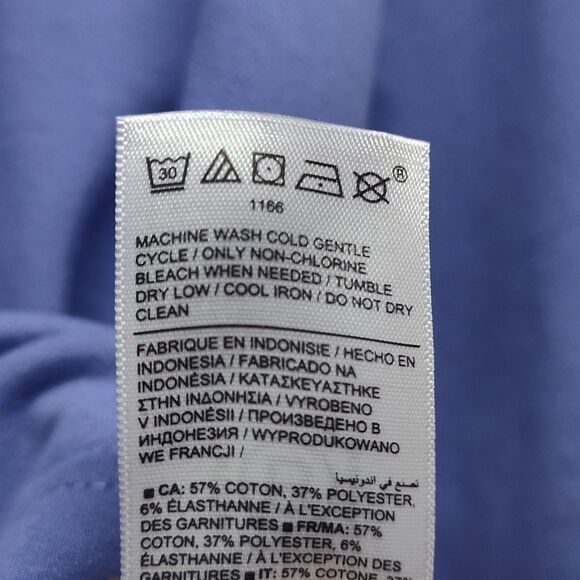 Athleta Cropped Light Sweater Women Size XL Purple Collared Athleisure Active - Picture 8 of 8